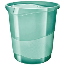 ESSELTE Papírkosár, 14 liter, ESSELTE "Colour` Ice", áttetszõ zöld irattálca