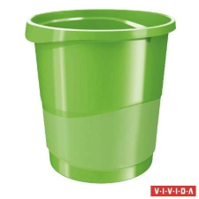 ESSELTE Papírkosár, 14 liter, ESSELTE Europost, Vivida zöld szemetes