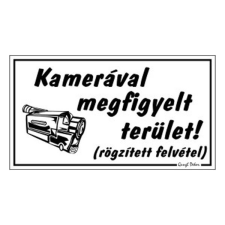ESSELTE Piktogram Kamerával megfigyelt terület fehér információs címke