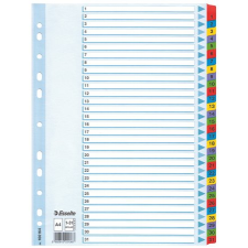 ESSELTE Regiszter, karton, A4, 1-31, ESSELTE "Mylar" lefűző