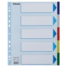 ESSELTE Regiszter, műanyag, A4 Maxi, 5 részes, ESSELTE regiszter és tartozékai