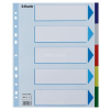 ESSELTE Regiszter, műanyag, A4 Maxi, 5 részes, ESSELTE