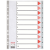ESSELTE Regiszter PP Esselte A/4 1-10-ig szürke 100105