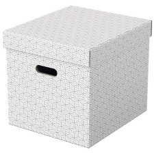 ESSELTE Tárolódoboz, kocka alakú, ESSELTE Home , fehér bútor