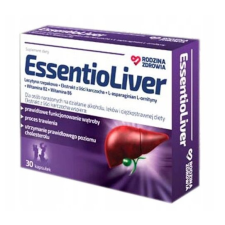 EssentioLiver 30 kapszula - Máj detox támogatás, Egészséges életmód, Gyógynövény kivonatok, Természetes összetevők vitamin és táplálékkiegészítő