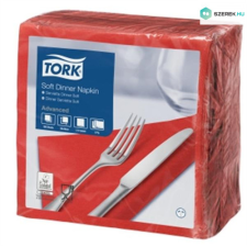 Essity GmbH szalvéta Soft Dinner 3r., 39X39, PIROS, 100db/csg, 12csg/# higiéniai papíráru