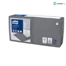 Essity GmbH Tork szalvéta koktél, 24/2 ANTRACIT, 200lap/csg, 12csg/karton higiéniai papíráru