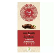  Étcsokoládé egész mogyoróval 80g Dark Delight csokoládé és édesség