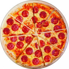 Étel Pizza formapárna, díszpárna 38*38 cm lakástextília