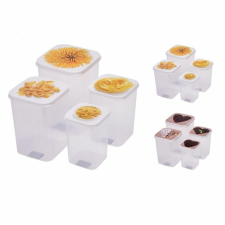  Ételtároló szett, fedővel 4 részes konyhai eszköz