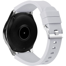 Eternico Elegance Vertical Grain Silver Buckle universal Quick Release 22mm - szürke okosóra kellék
