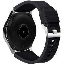 Eternico Essential Vertical Grain Silver Buckle universal Quick Release 22mm - fekete okosóra kellék
