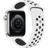 Eternico Sporty Apple Watch 42mm / 44mm / 45mm - Dark Gray and White (AET-AWSP-GrWh-42)