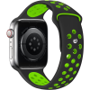 Eternico Sporty Apple Watch 42mm / 44mm / 45mm - Vibrant Green and Black (AET-AWSP-GrBl-42)