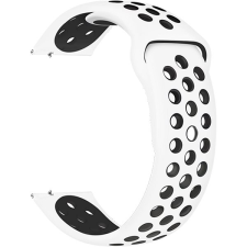Eternico Sporty Universal Quick Release 20mm - Solid Black and White okosóra kellék
