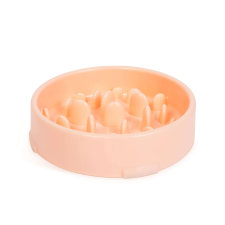  Etetőtál - habzsolásgátlóval - rózsaszín kutyatál