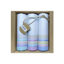 ETEX L47-9  Női textilzsebkendő 3 db, hullámkarton csomagolásban (ÖKO) férfi ruházati kiegészítő