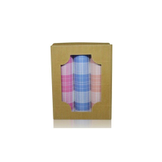 ETEX L60-1 Női textilzsebkendő 3 db, hullámkarton dobozban (ÖKO)