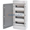 ETI 001100304 ECH-48PT, kültéri műanyag szekrény, 48 modul, IP65, szürke, átlátszó ajtó