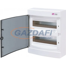 ETI 001101003 ECT24PT DIDO-E 2x12 modulos elosztó szekrény, falra szerelhető, átlátszó ajtó villanyszerelés