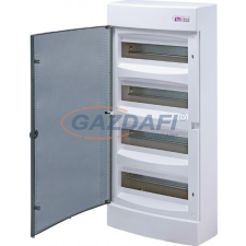 ETI 001101020 ECT48PT DIDO-E 4x12 modulos elosztó szekrény, falra szerelhető, átlátszó ajtó villanyszerelés