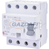 ETI 002063647 EFI-4B+ 25A 100mA áram-védőkapcsoló, 4p, váltó, pulzáló, egyen és nagy frekvenciás (20kHz) hibaáramot érzékelő, azonali kioldású