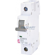 ETI 002111512 ETIMAT6 B6A 1p 6 kA kismegszakító, 1 modul villanyszerelés