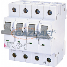 ETI 002116515 ETIMAT6 B13A 3p+N 6 kA kismegszakító, 4 modul villanyszerelés