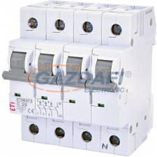 ETI 002146517 ETIMAT6 C20A 3p+N 6kA kismegszakító, 4 modul villanyszerelés