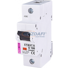 ETI 002151732 ETIMAT10 D100A 1p kismegszakító, 1,5 modul villanyszerelés