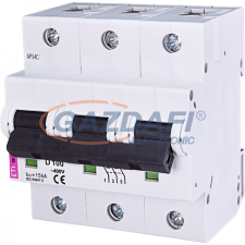 ETI 002155732 ETIMAT10 D100A 3p kismegszakító, 4,5 modul villanyszerelés