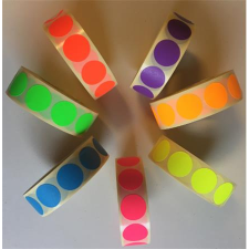 . Etikett, 20 mm kör, 1000 etikett/tekercs, zöld 5998377105648 etikett