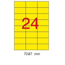  Etikett 70x37 20 íves Apli színes (Zöld) etikett