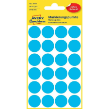  Etikett címke, o18mm, jelölésre, 24 címke/ív, 4 ív/doboz, Avery kék etikett