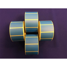. . Etikett, thermo, 25x45 mm, 1000 etikett/tekercs, kék etikett