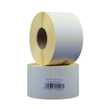  Etikett, thermo, BIZERBA mérlegcímke, 38x58 mm, 1240 etikett/tekercs etikett