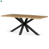  Étkezőasztal Vadtölgy/Fekete Színben. 180x90cm. HT-F4618 OLW