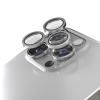Etteri Apple iPhone 16 Pro / 16 Pro Max-hoz kamera lencse védő üveg – 3 db titanium színű készlet, karc- és ütésálló védelem, pontos illeszkedés a tiszta és éles fotók megőrzéséhez