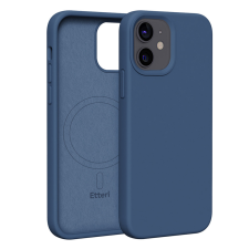 Etteri Silicone MagSafe-kompatibilis tok iPhone 12/12 Pro - sötétkék tok és táska
