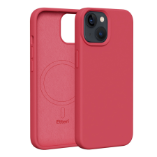 Etteri Silicone MagSafe-kompatibilis tok iPhone 13 - málnapiros tok és táska