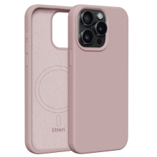Etteri Silicone MagSafe-kompatibilis tok iPhone 15 Pro Max - halvány rózsaszín tok és táska