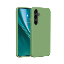 Etteri Silicone tok Samsung Galaxy S25 - világoszöld tok és táska