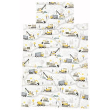 EU Bébi ágyneműhuzat garnitúra 70x90 cm, 30x40 cm - Fehér színű, markolós babaágynemű, babapléd