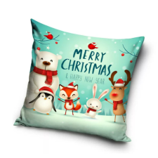 EU Merry Christmas, Karácsony párnahuzat 40x40 cm Nr6 lakástextília