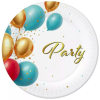 EU Party Balloon papírtányér 6 DARABOS, 18 cm FSC