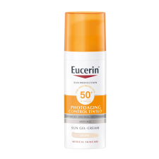 Eucerin Sun Photoaging Control színezett napozókrém arcra light FF50+ (50ml) naptej, napolaj