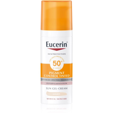 Eucerin Sun Pigment Control Tinted Védőemulzió a bőr hiperpigmentációja ellen SPF 50+ árnyalat Light 50 ml naptej, napolaj