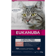Eukanuba Grain Free Senior Łosoś 10 kg idősebb macskáknak macskaeledel