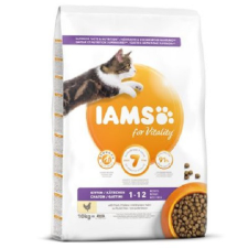 Eukanuba Iams Cat Kitten & Junior Chicken macskatáp 10kg macskaeledel