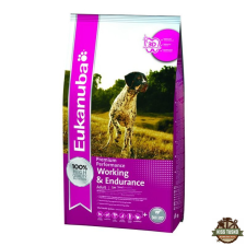 Eukanuba Working &amp; Endurance All Breeds kutyatáp 15kg kutyaeledel